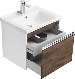 Акватон Мебель для ванной Капри 60 таксония темная – фотография-5